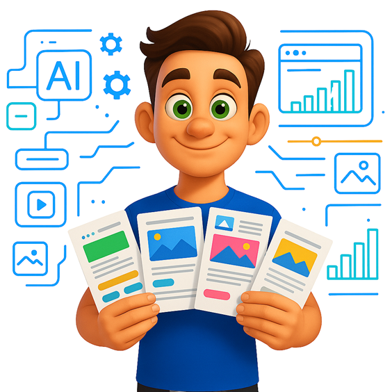construtor website hero